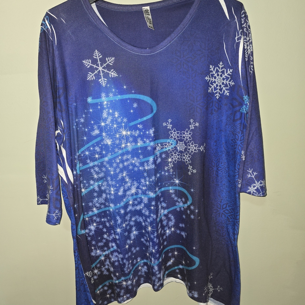 Blue Snowflake Women's Tunic